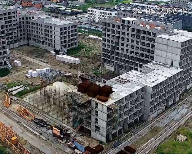 Динамика строительства ЖК «Эпитеты», июнь 2026