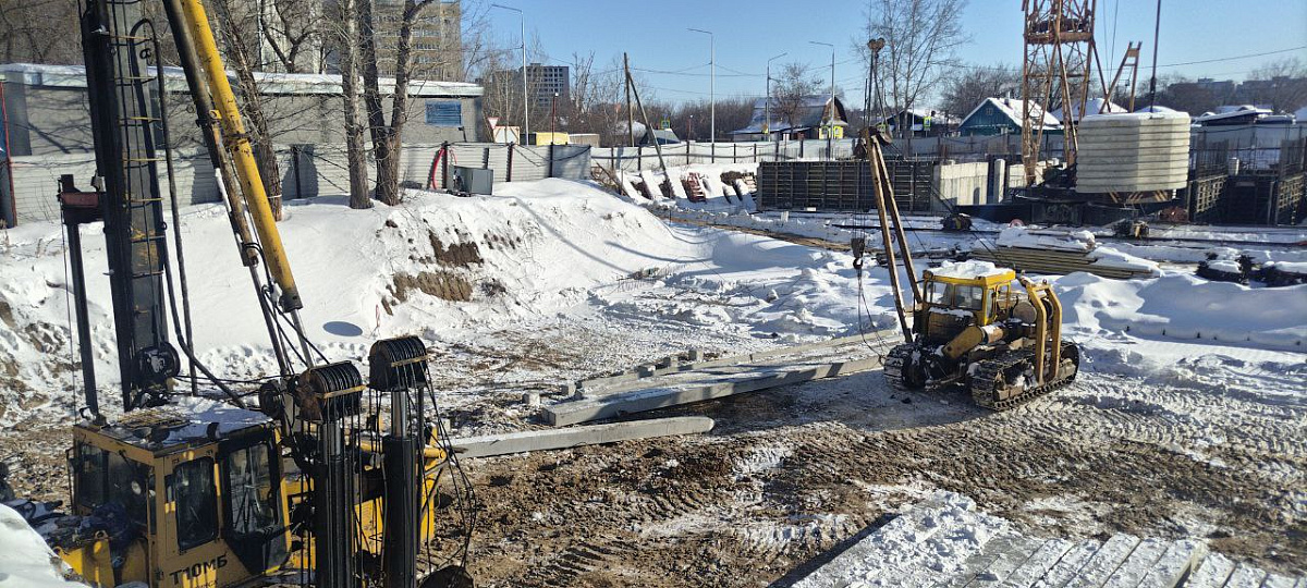 Динамика строительства ЖК «Парфеновская горка», февраль 2026