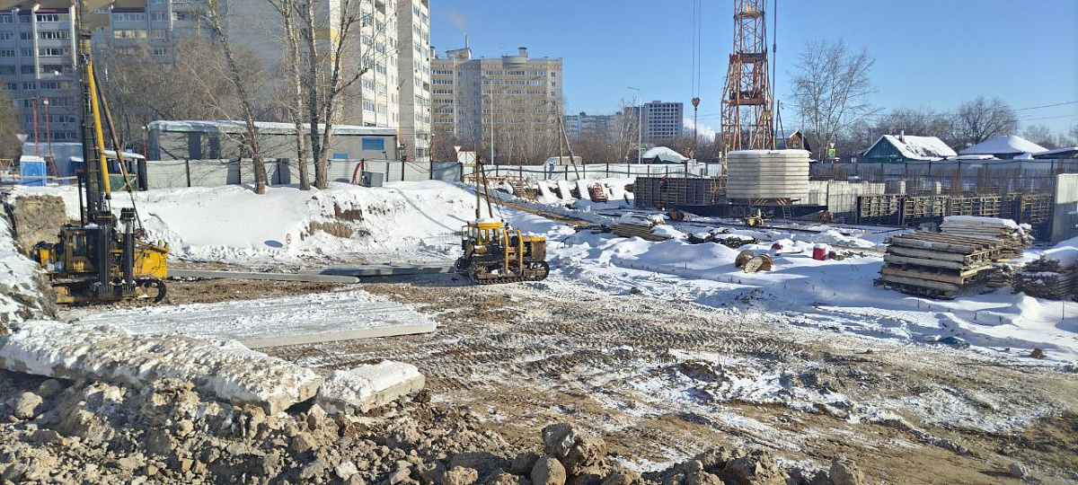 Динамика строительства ЖК «Парфеновская горка», февраль 2026